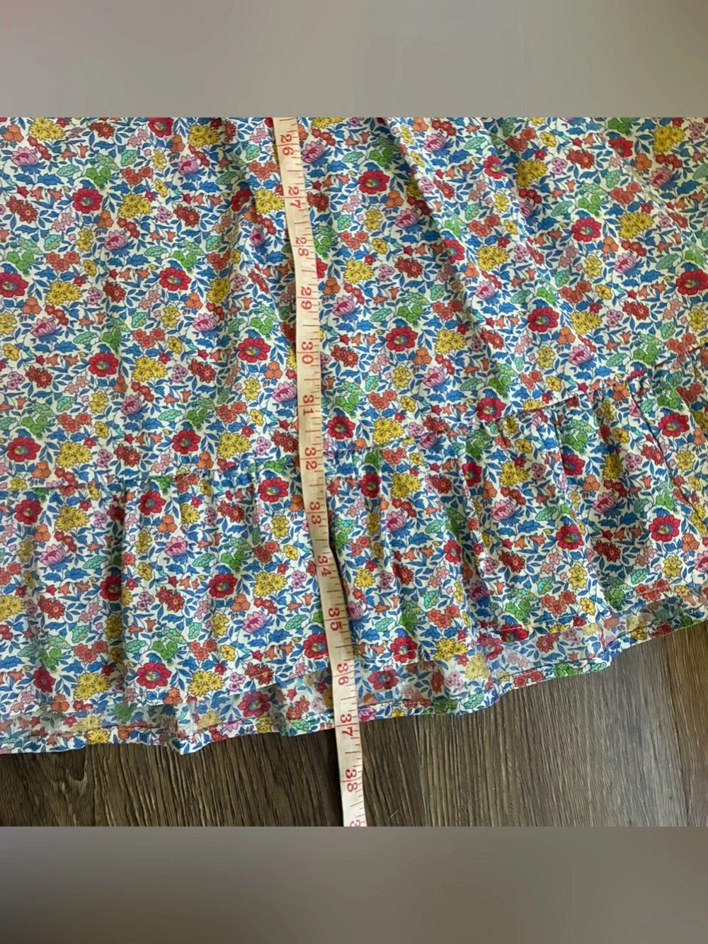 J. Crew Ruffle tie-waist dress in Liberty of London favorite flowers
